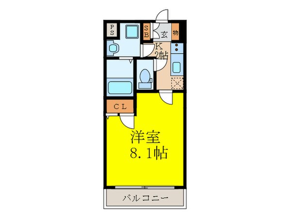 プレサンスOSAKA江坂の物件間取画像